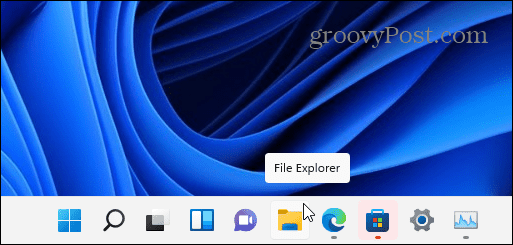 Ikona File Explorer v opravilni vrstici