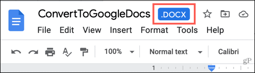 Wordova datoteka v Google Dokumentih