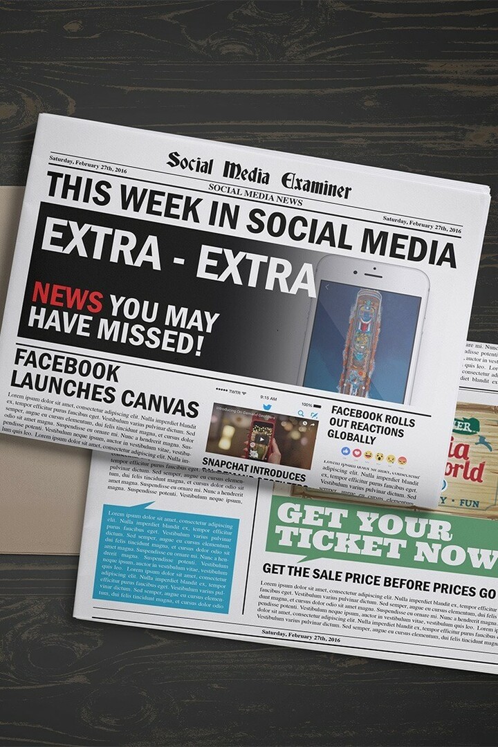 Facebook lansira Canvas: Ta teden v družabnih medijih: Social Media Examiner