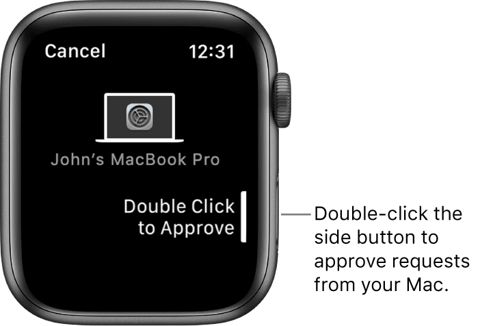 Apple Watch odobri zahtevo na Macu