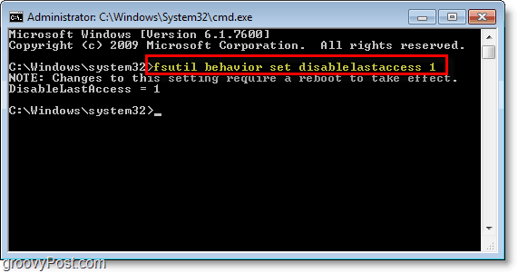 Posnetek zaslona sistema Windows 7 - kako onemogočiti nastavitev