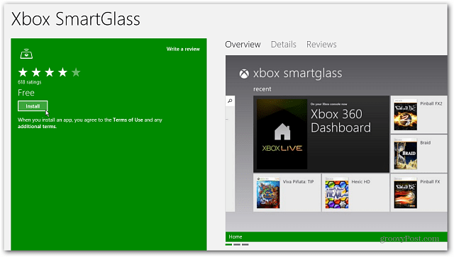 Namestite Xbox SmartGlass