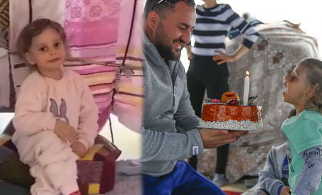 Nurhayat, ki je želela rojstnodnevno torto v svojem šotorskem mestu, je prejela torto iz Kayserija!