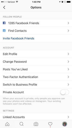 možnosti instagram poslovnih profilov
