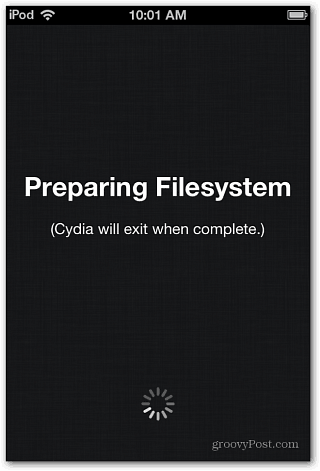 Cydia Priprava datotečnega sistema