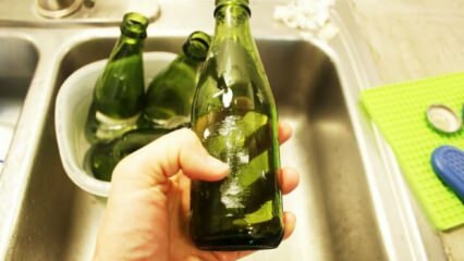 Način odstranjevanja nalepk iz stekleničke
