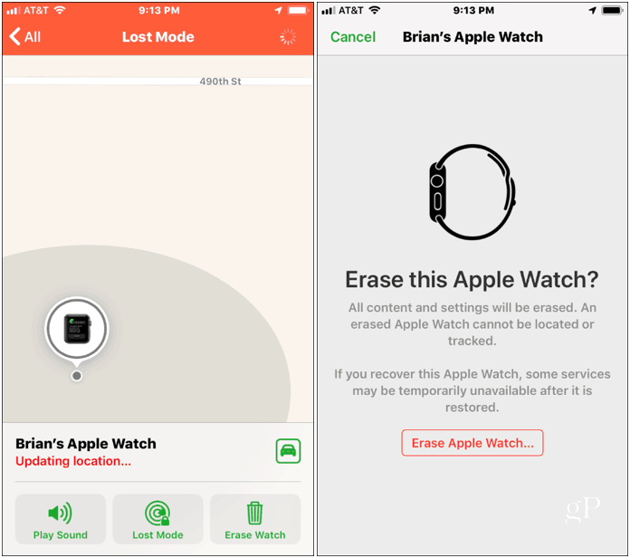 Obrišite Apple Watch