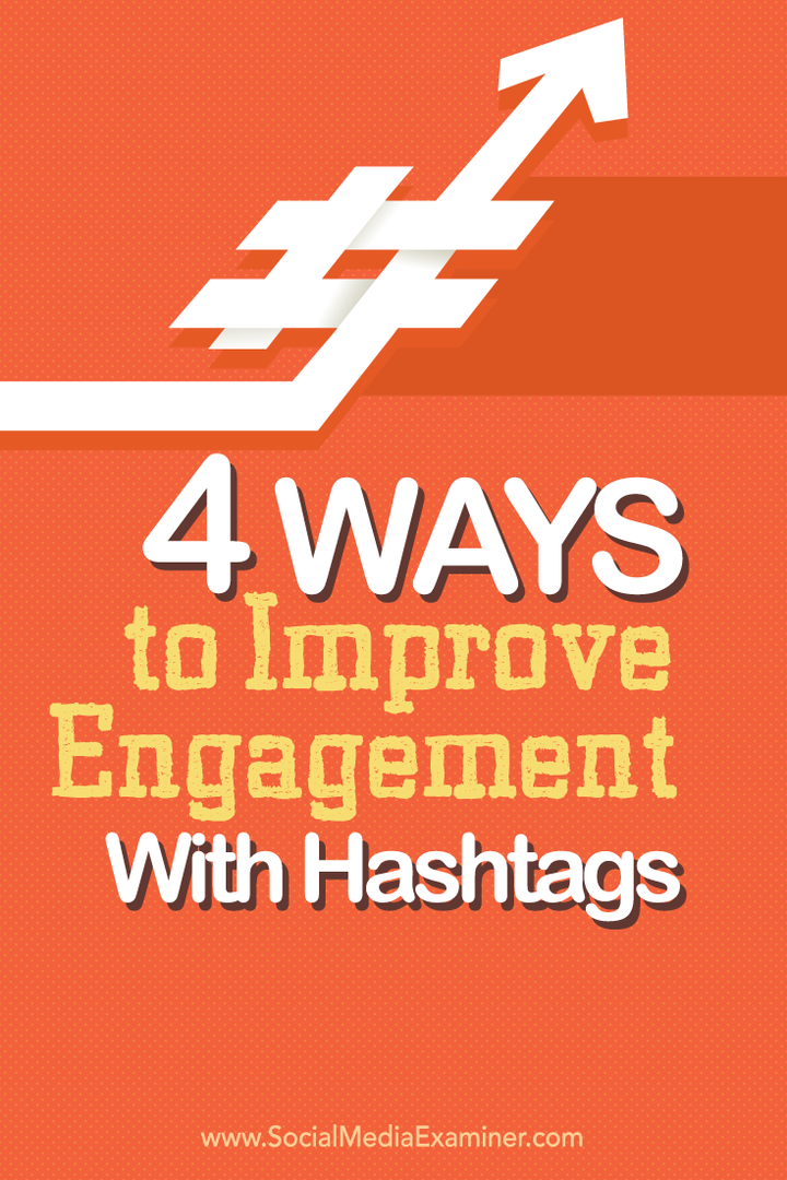 kako izboljšati sodelovanje s hashtagi