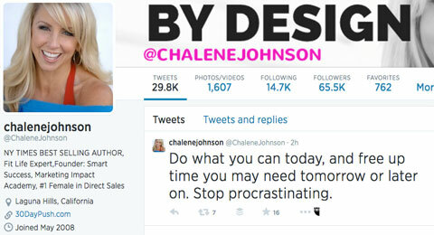 chalene johnson twitter