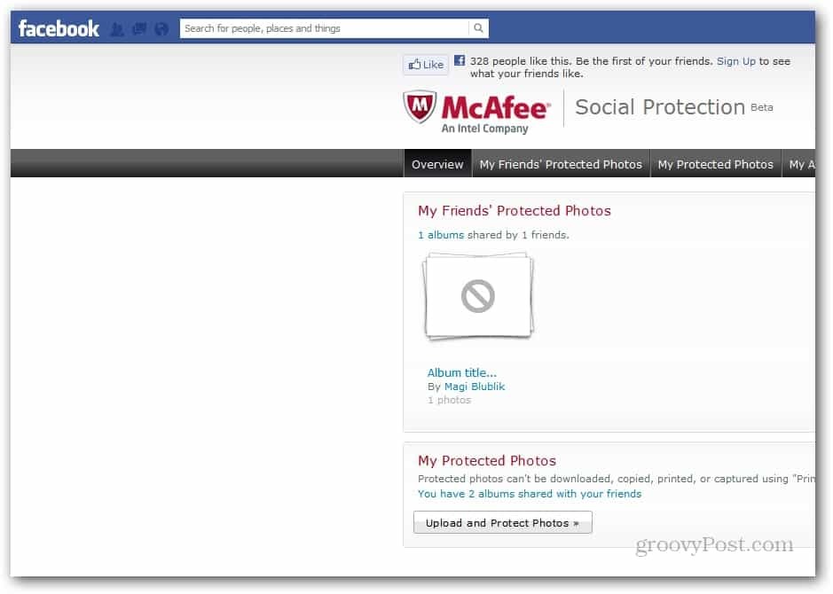 McAffee ščiti vaše fotografije na Facebooku