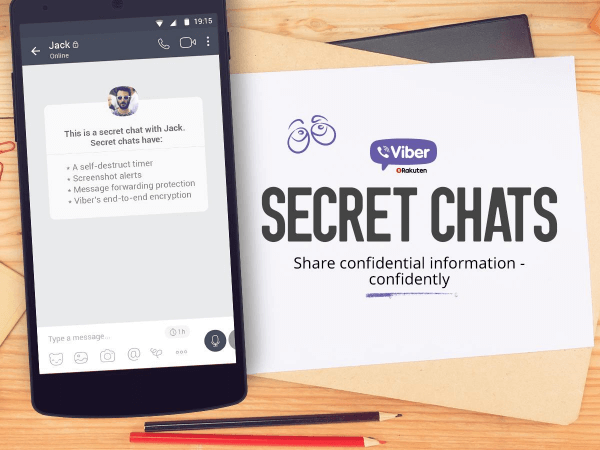 Mobilna aplikacija za pošiljanje sporočil Viber je izdala Snapchat-up posodobitev svoje storitve, imenovane Secret Chats.