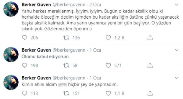 Berker Güven je imel zastrašujoče trenutke z opombo "Sprejemam smrt"