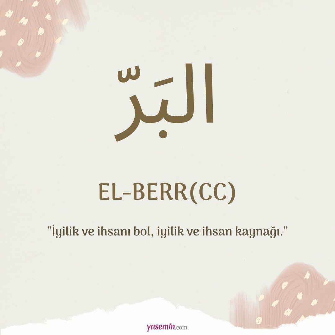 Kaj pomeni al-Berr (c.c)?
