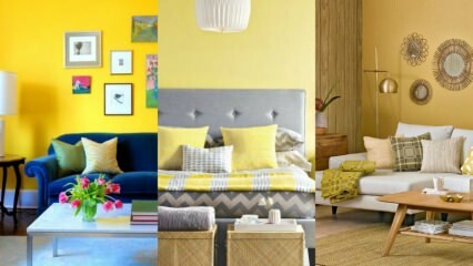 Predlogi za dekoracijo doma, ki jih lahko naredite v rumeni barvi