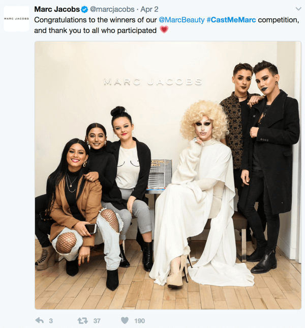 Marc Jacobs gradi skupnost s svojo kampanjo #castmemarc. 