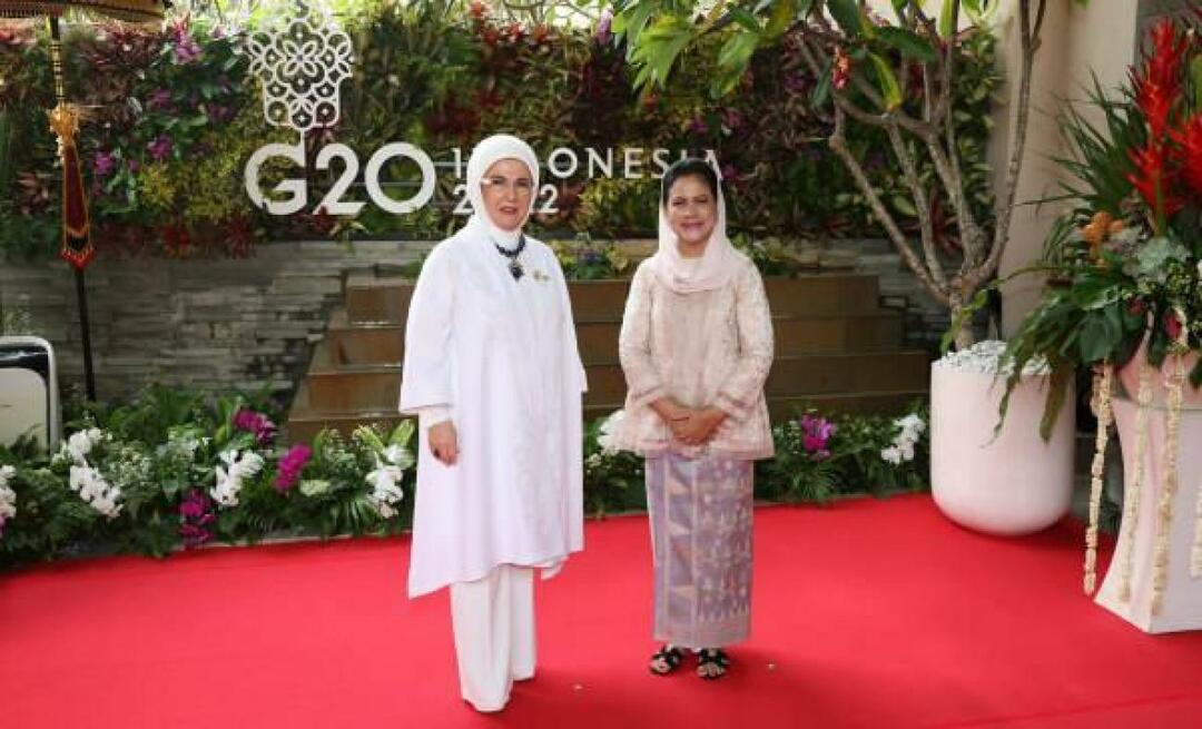 Emine Erdoğan se je srečala z zakonci voditeljev na vrhu G20