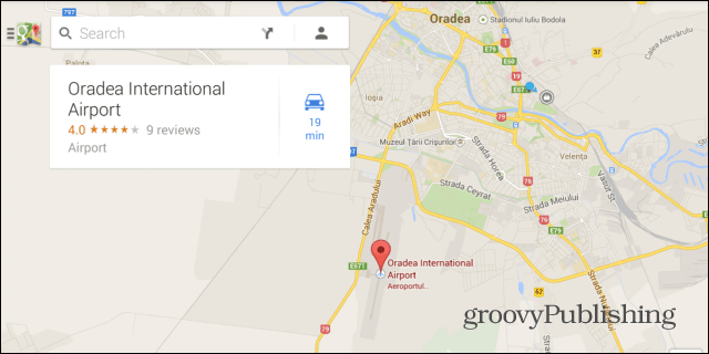 Google Maps shrani zemljevide