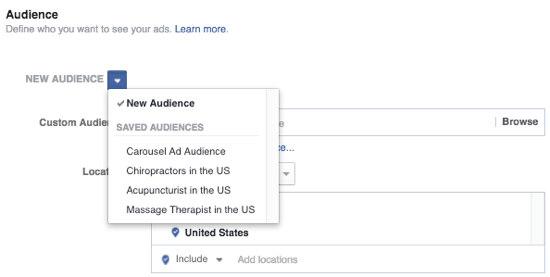 facebook ciljanje oglasov