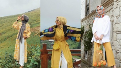 Rumena oblačila v oblačilih hidžaba