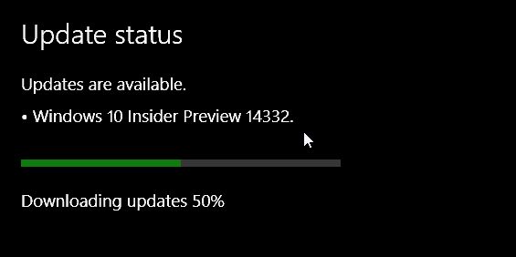 Windows 10 Preview Build 14332 je danes izdan za Insajderje