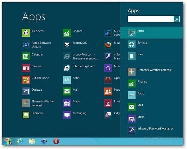 Pridobite Start meni v operacijskem sistemu Windows 8 z ViStartom