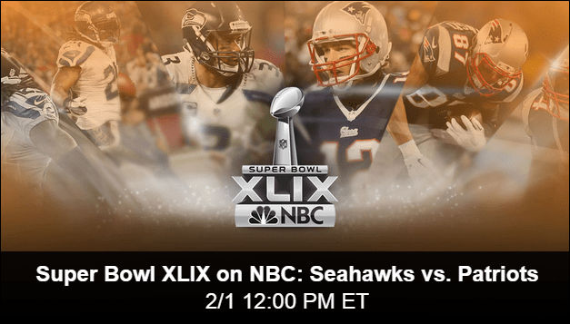 NBC Streaming Super Bowl XLIX Online brezplačno