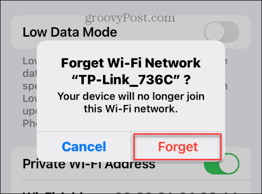 Spremenite geslo za Wi-Fi v napravi iPhone