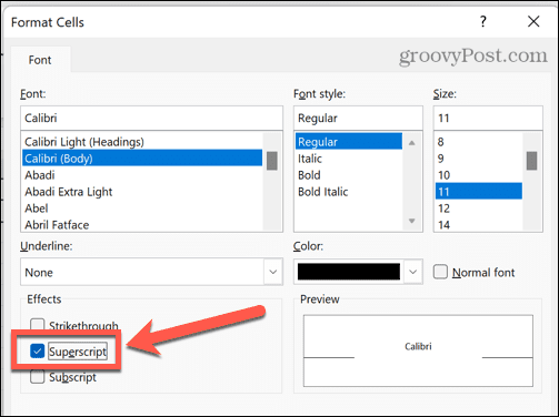 excel nadnapisano besedilo