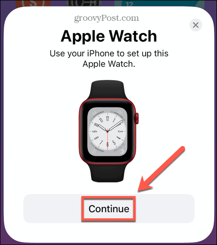 Apple Watch nadaljujte s seznanjanjem