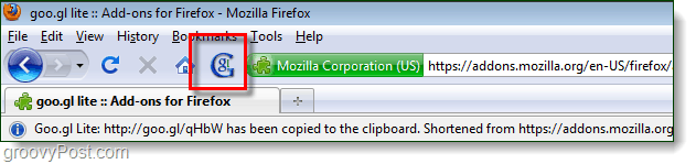 goo.gl dodatek za Firefox