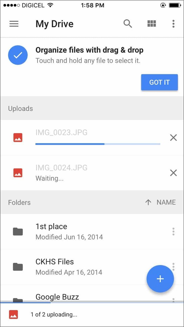 Google Drive za iOS je posodobljen s podporo 3D Touch