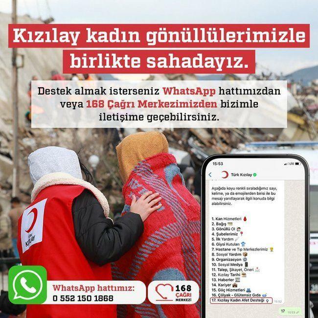 Turški Rdeči polmesec je vzpostavil WhatsApp linijo za žrtve potresa