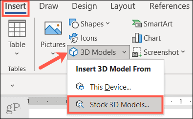 Vstavite 3D modele v Microsoft Office