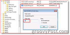 Windows Registry Editor omogoča obnovitev e-pošte v Inbox for Outlook 2007