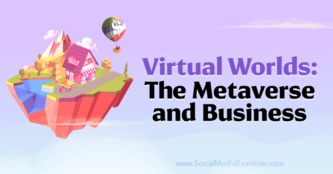 Virtualni svetovi: Metaverzum in posel: preizkuševalec družbenih medijev