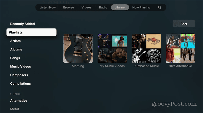 Seznami predvajanja videoposnetkov v storitvi Apple Music