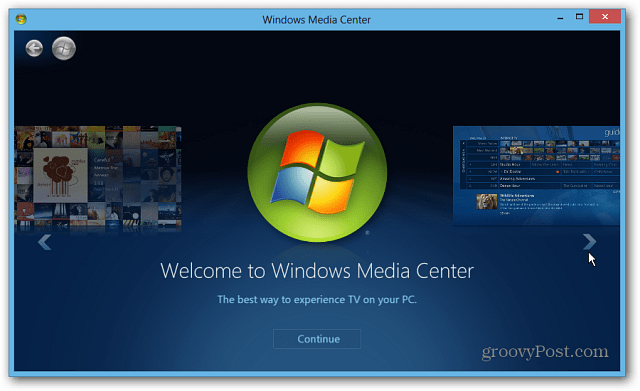 Zaženite Windows Media Center