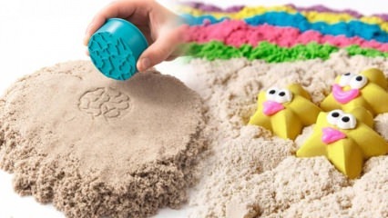 Izdelava kinetičnega peska za otroke! Kako narediti praktičen (mesečev pesek) kinetični pesek doma?