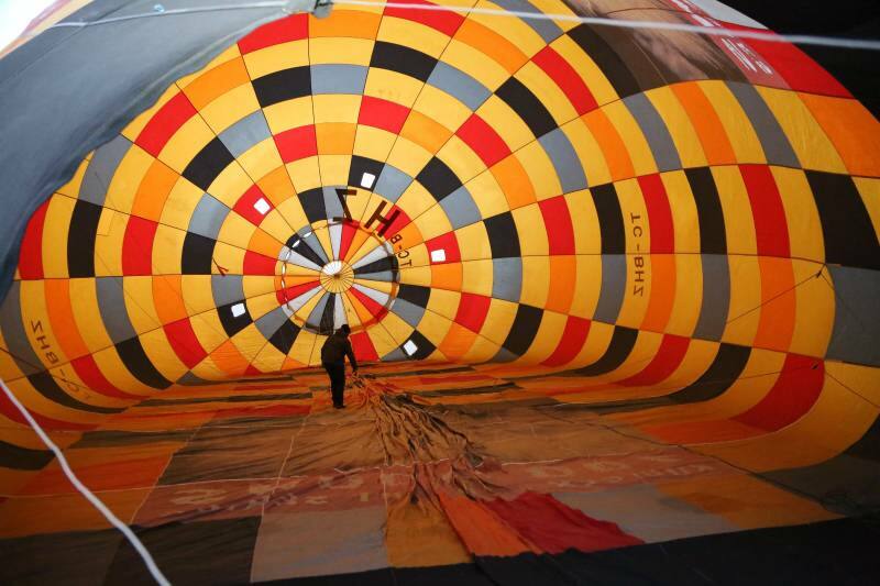 Prvi posnetki balonskega turizma Ordu