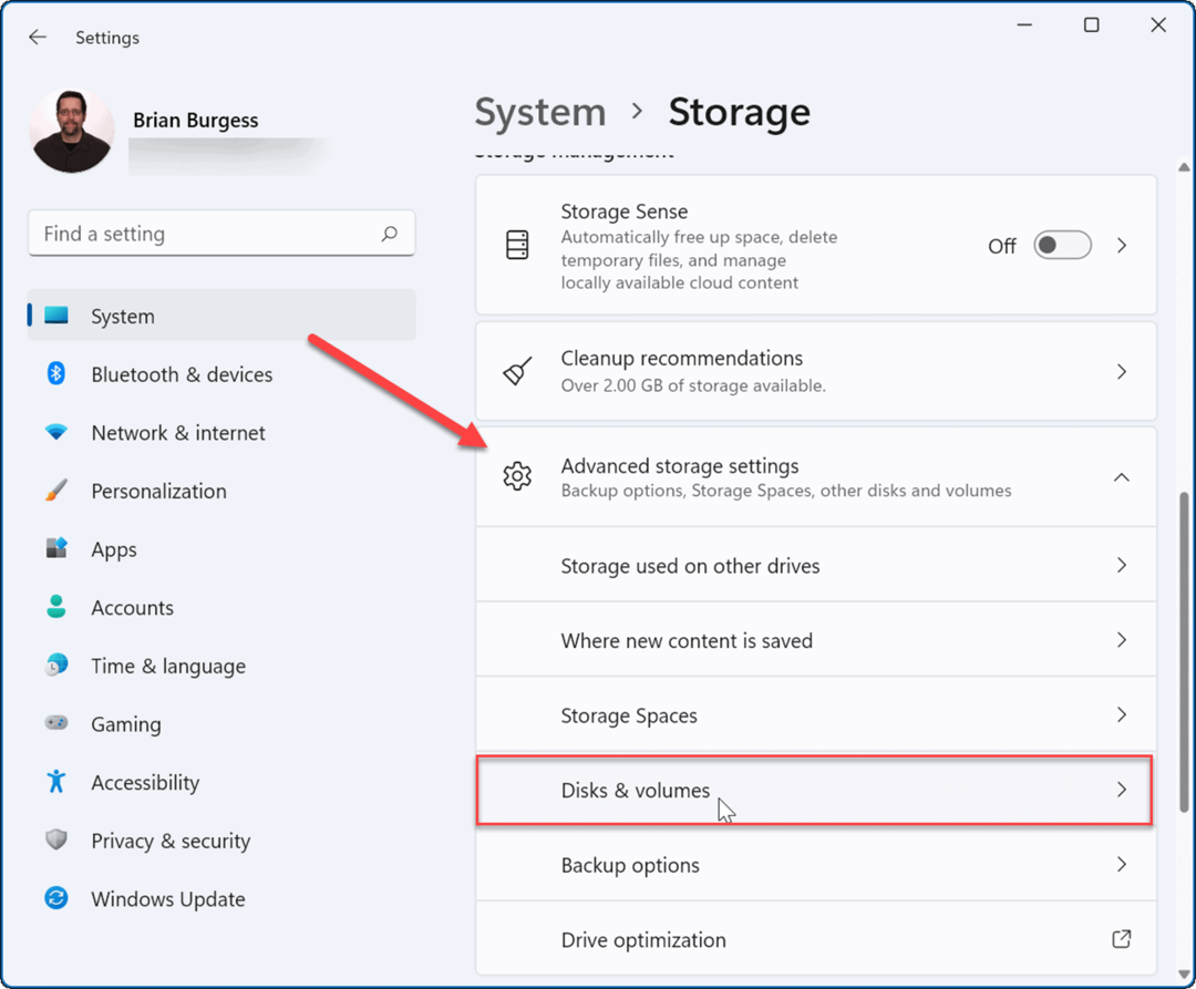 diski in nosilci spremenijo črko pogona v sistemu Windows 11