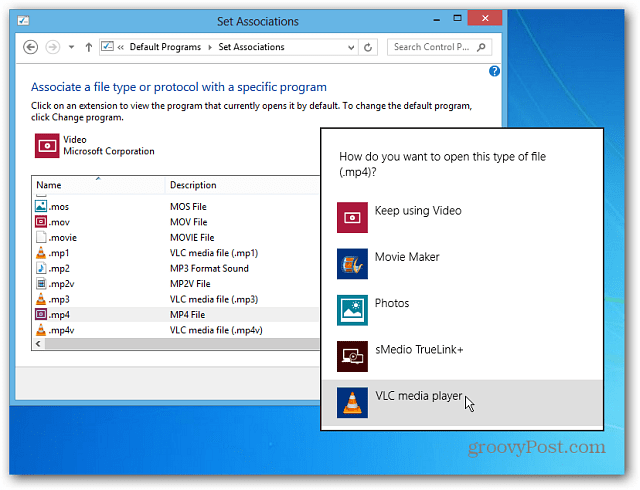 Windows 8: Odprite videoposnetke in glasbene datoteke v namiznih programih