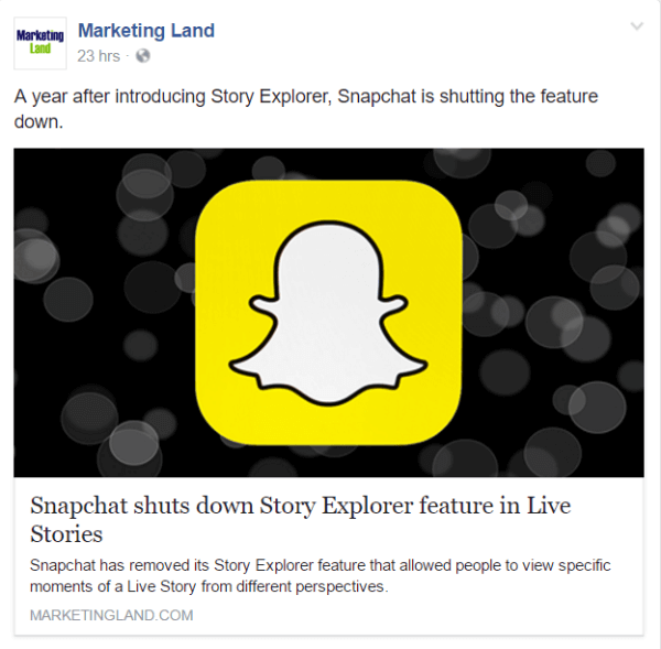 Snapchat izklopi funkcijo Story Explorer v Live Stories.