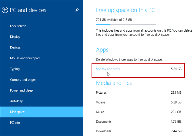 Namig za Windows 8.1: Upravljanje sodobnih aplikacij in sprostitev prostora na disku