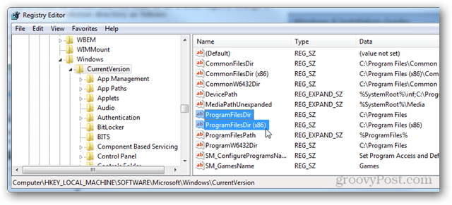 Kako spremeniti imenik Windows Namestite programe v