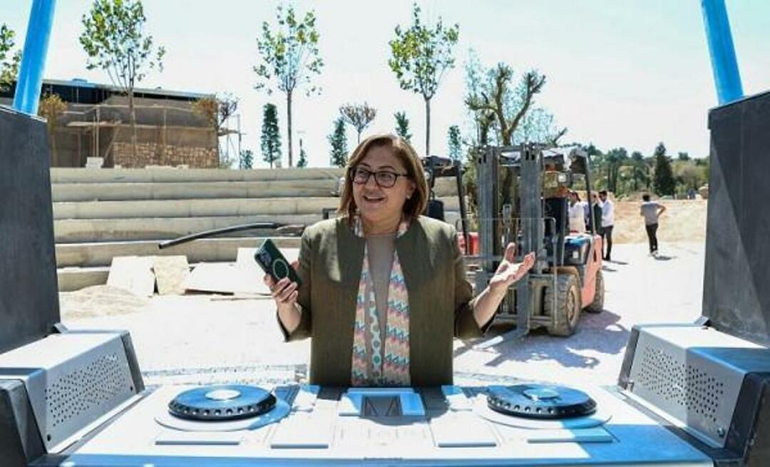Fatma Şahin je novi festivalski park v Gaziantepu napovedala takole: "Če želite, ga lahko oblikujete sami ..."