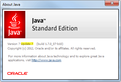 java posodobitev 7