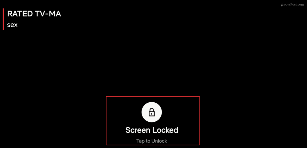 Kako uporabljati funkcijo zaklepanja zaslona za aplikacijo Netflix
