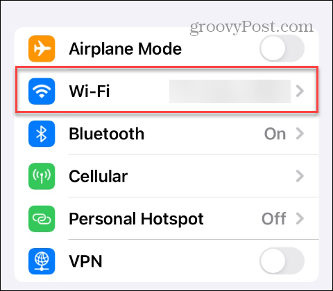 Pozabite na omrežje Wi-Fi na iPhonu