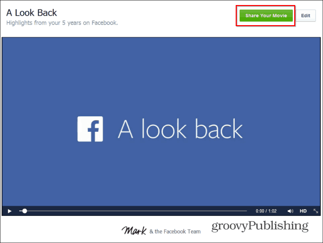 Kako urediti svoj Facebook "Pogled nazaj" video