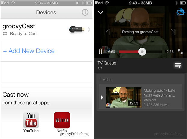 Chromecast v iOS-u
